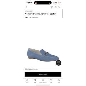 Paul Green Daphne Denim Loafer Size 9